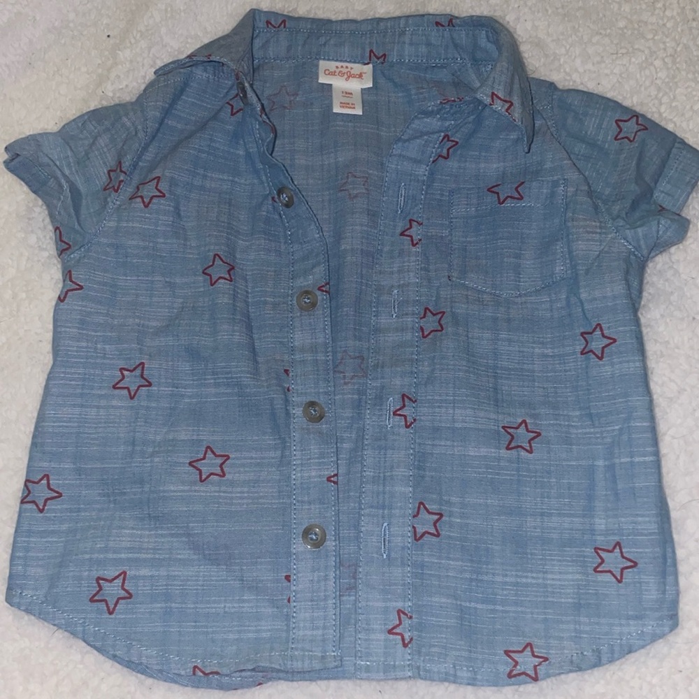 Cat & Jack toddler button-down shirt, size 12 months